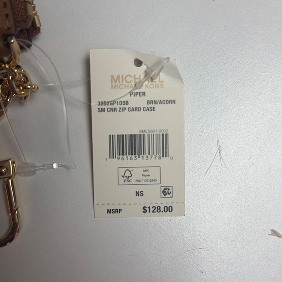 MICHAEL KORS Piper Logo Zip Card Case - Picture 4 of 5